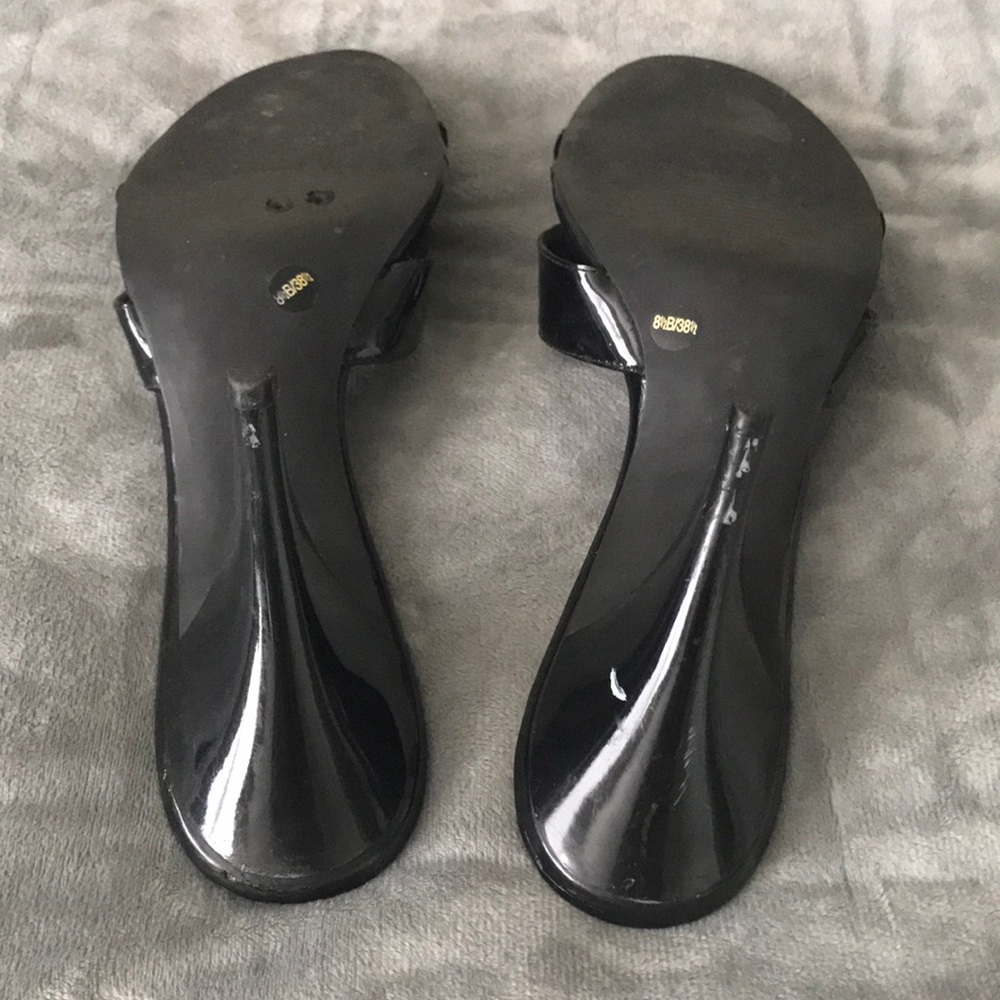 Jessica Simpson Slide On Black Heels - Picture 2 of 3